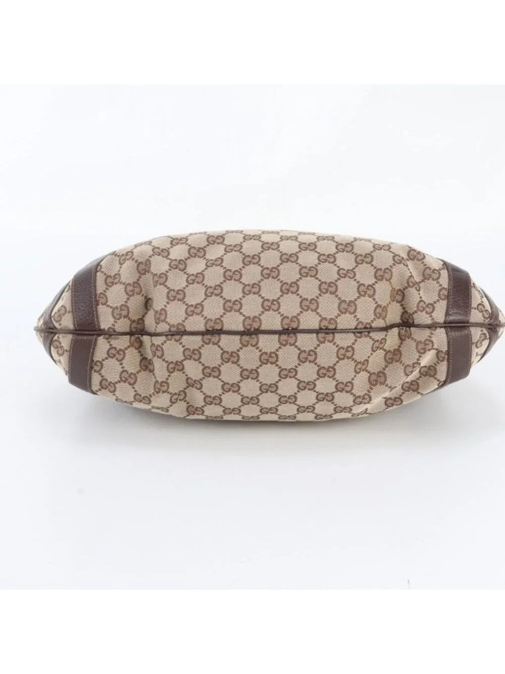 Gucci GG Canvas Abbey Leather 2-Way Shoulder Bag Tote Hand